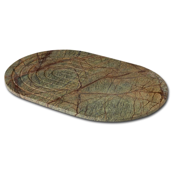 Plateau de service oblong Rock - Vert - Tom Dixon