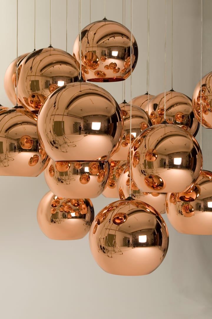 Suspension Copper Round LED Ø25 cm - Copper - Tom Dixon