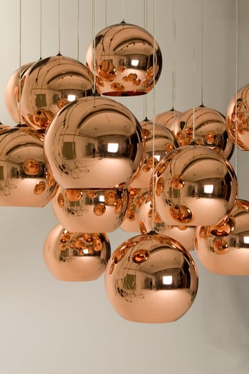 Suspension Copper Round LED Ø45 cm - Copper - Tom Dixon