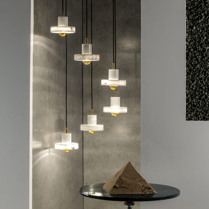 Suspension lumineuse Stone - Marbre blanc - Tom Dixon