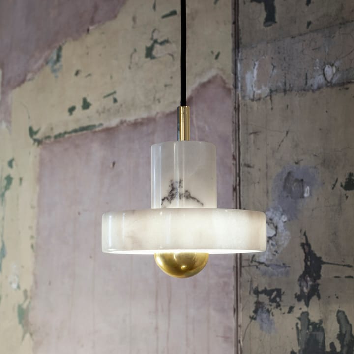 Suspension lumineuse Stone - Marbre blanc - Tom Dixon