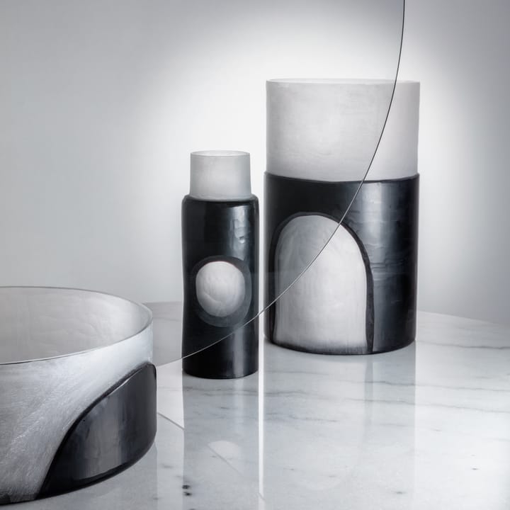 Vase sculpté petite taille Carved - Noir - Tom Dixon