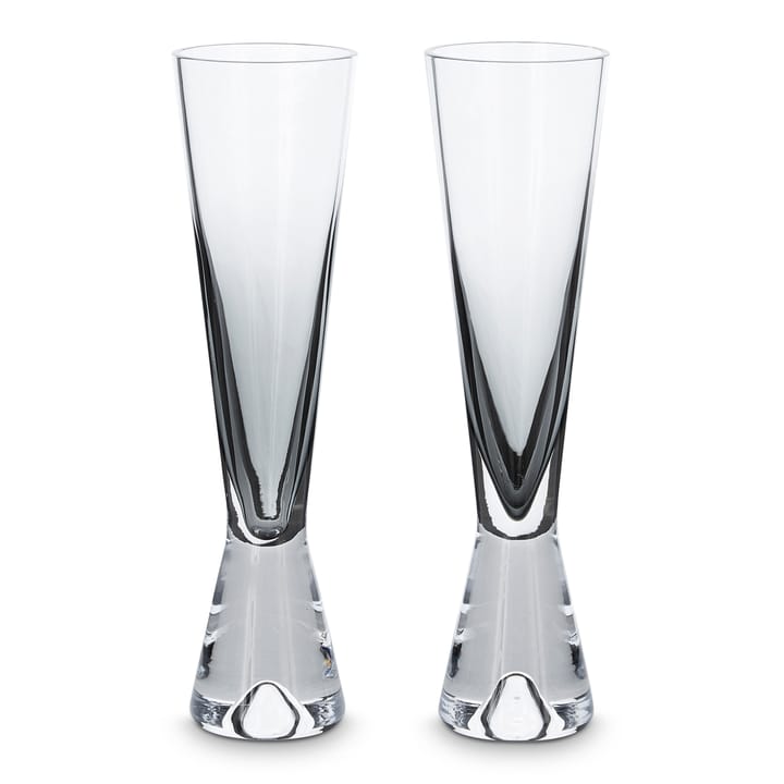 Verre à champagne Tank Lot de 2 - Noir - Tom Dixon