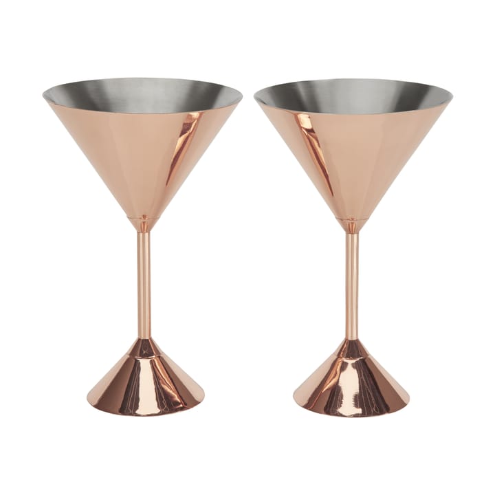 Verres à martini Plum 16 cl lot de 2 - Copper - Tom Dixon