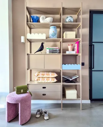 Bibliothèque Portal, Camel, 123 cm - TÔNN furniture