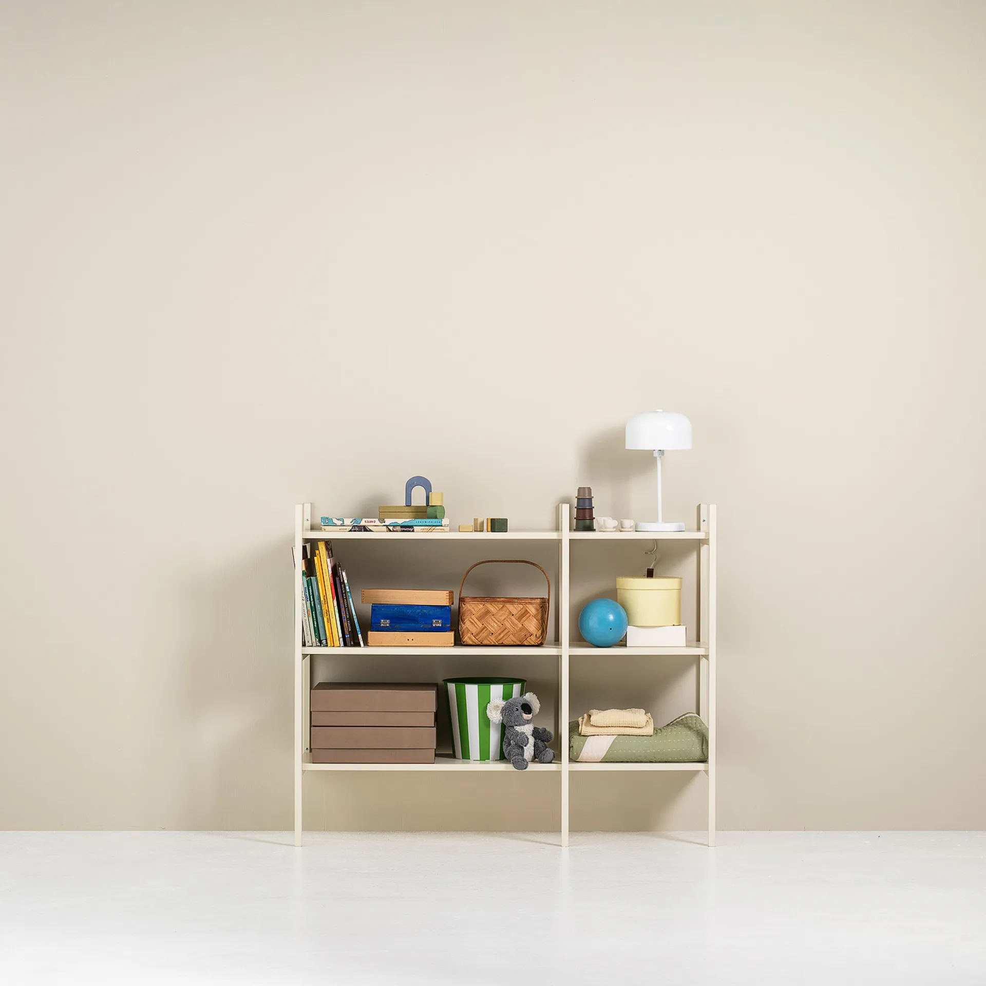 Bibliothèque Portal small, Off white, 123 cm,  TÔNN furniture