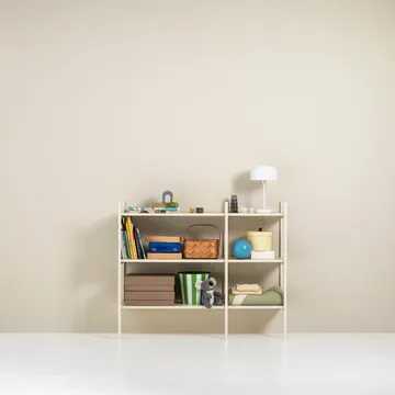 Bibliothèque Portal small, Off white, 123 cm - TÔNN furniture
