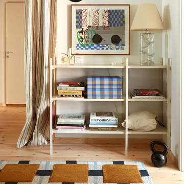 Bibliothèque Portal small, Off white, 123 cm - TÔNN furniture