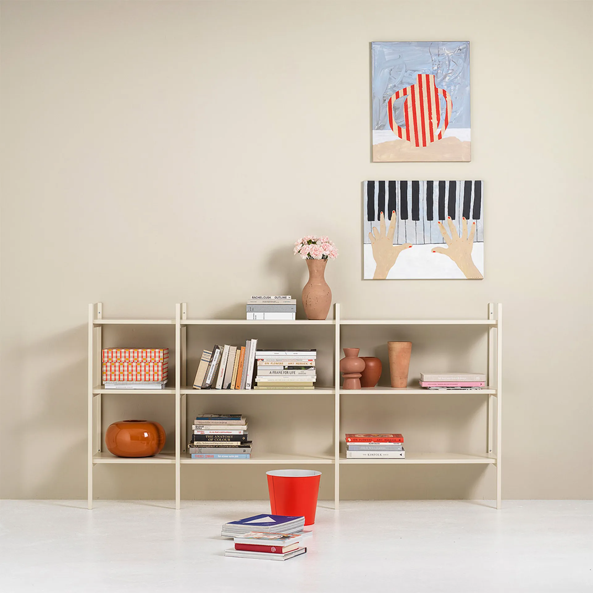 Bibliothèque Portal small, Off white, 201 cm,  TÔNN furniture