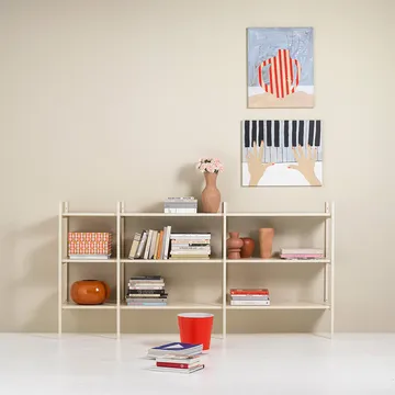 Bibliothèque Portal small, Off white, 201 cm - TÔNN furniture