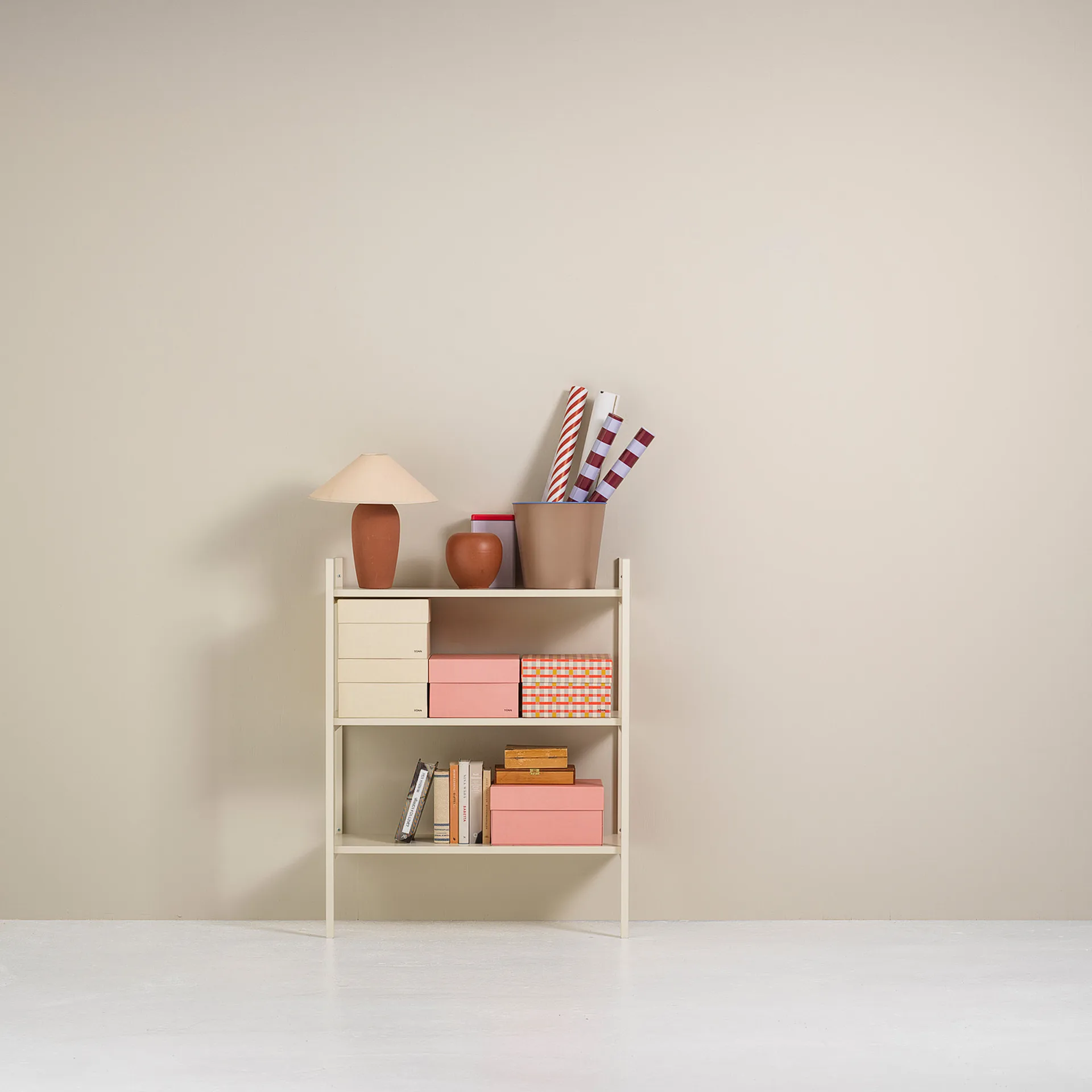 Bibliothèque Portal small, Off white, 80 cm,  TÔNN furniture