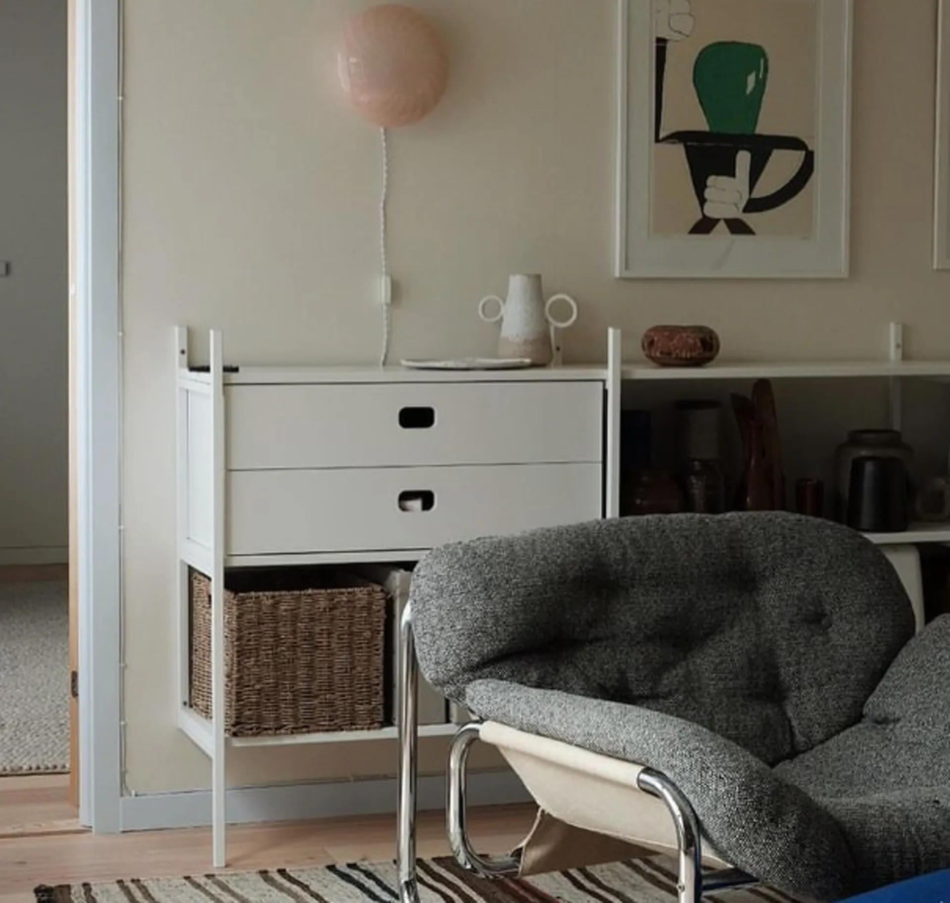 Bibliothèque Portal small, White, 158 cm,  TÔNN furniture