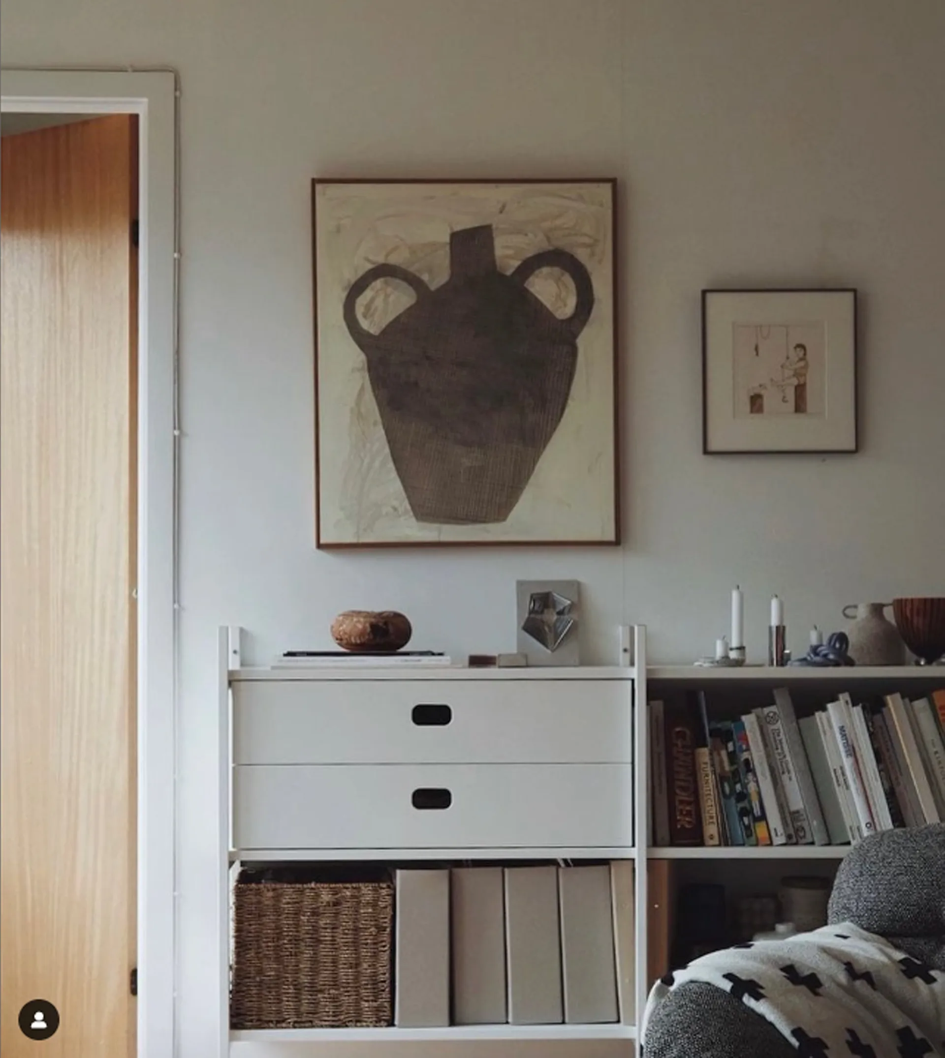 Bibliothèque Portal small, White, 201 cm,  TÔNN furniture