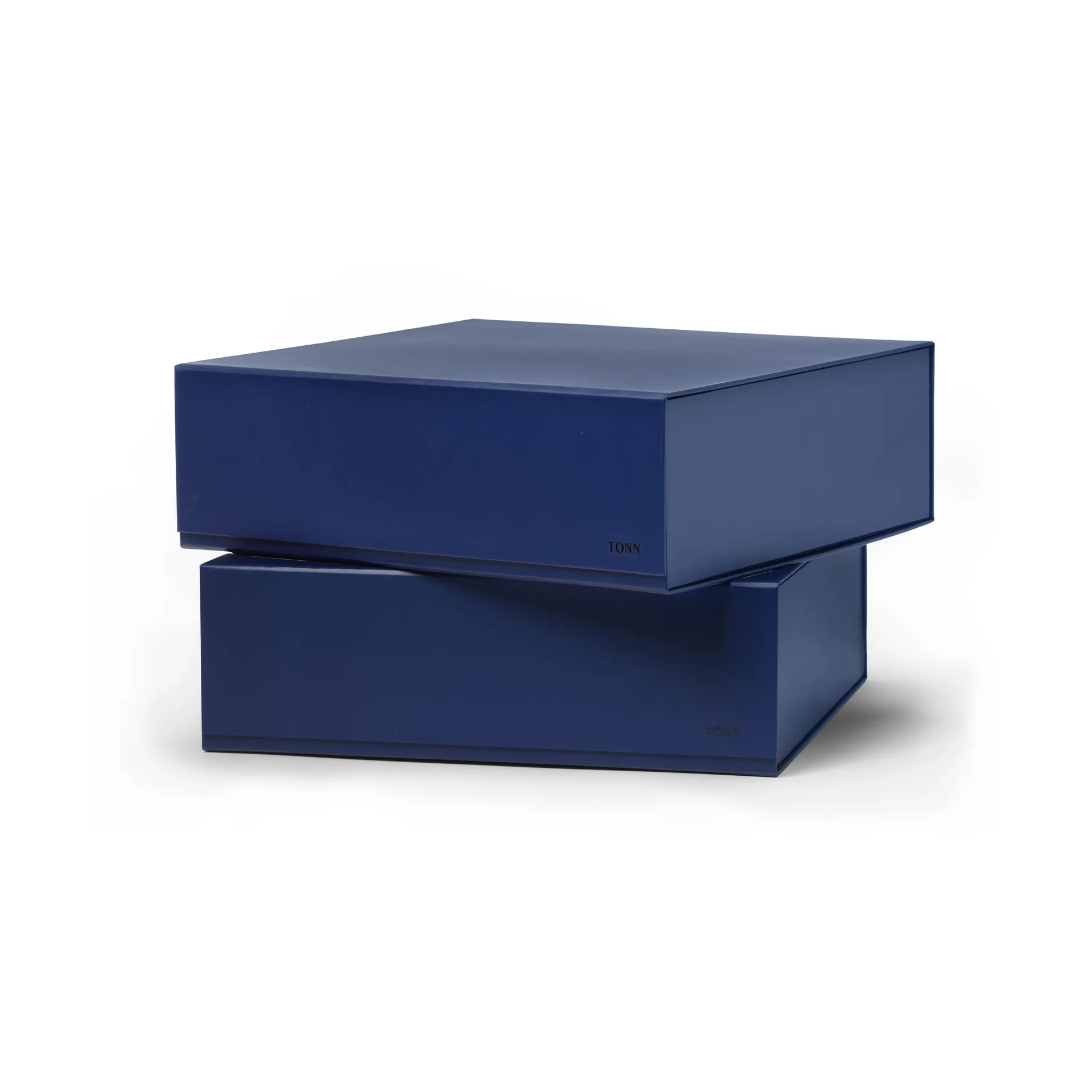 Boîte de rangement Pac box, Bleu minuit, grand 32,5x10,5x30 cm, Lot de 2 TÔNN furniture