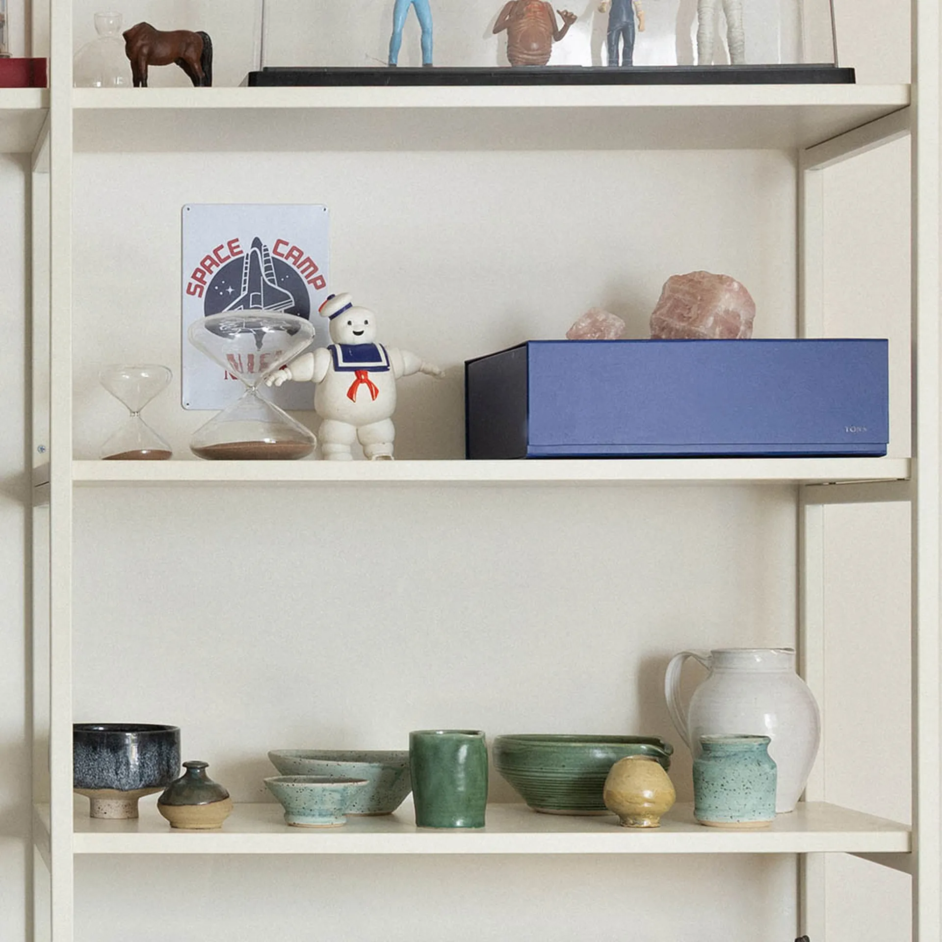 Boîte de rangement Pac box, Bleu minuit, grand 32,5x10,5x30 cm, Lot de 2 TÔNN furniture