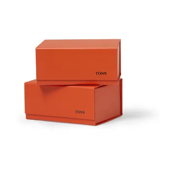 Boîte de rangement Pac box - Rouge danois, petit 11×10,5×16 cm, Lot de 2 - TÔNN furniture