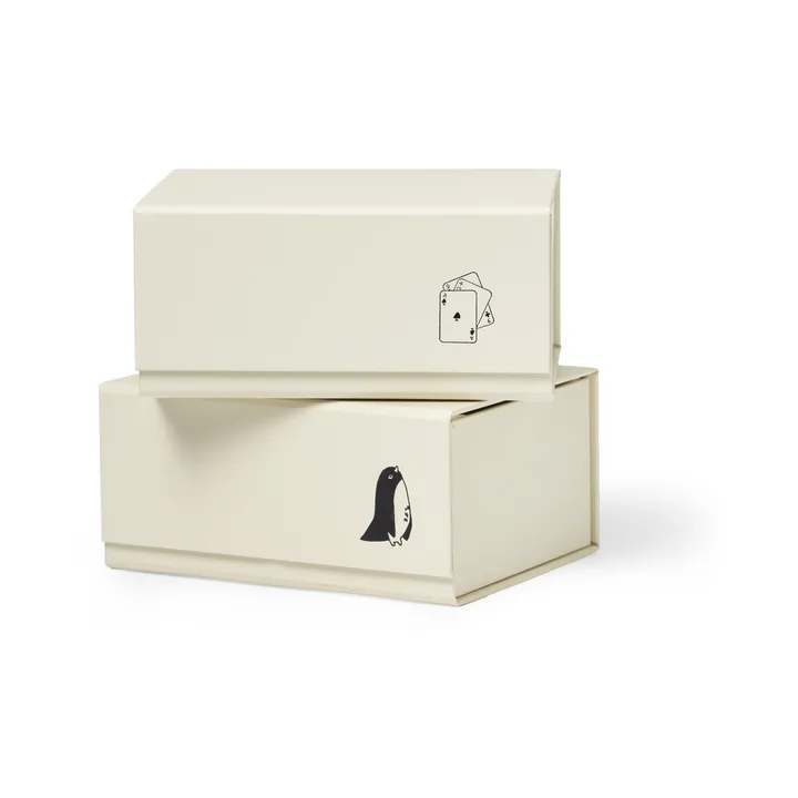 Boîte de rangement Pac box - TÔNN x MAJASBOK Off-white, Lot de 2 - TÔNN furniture