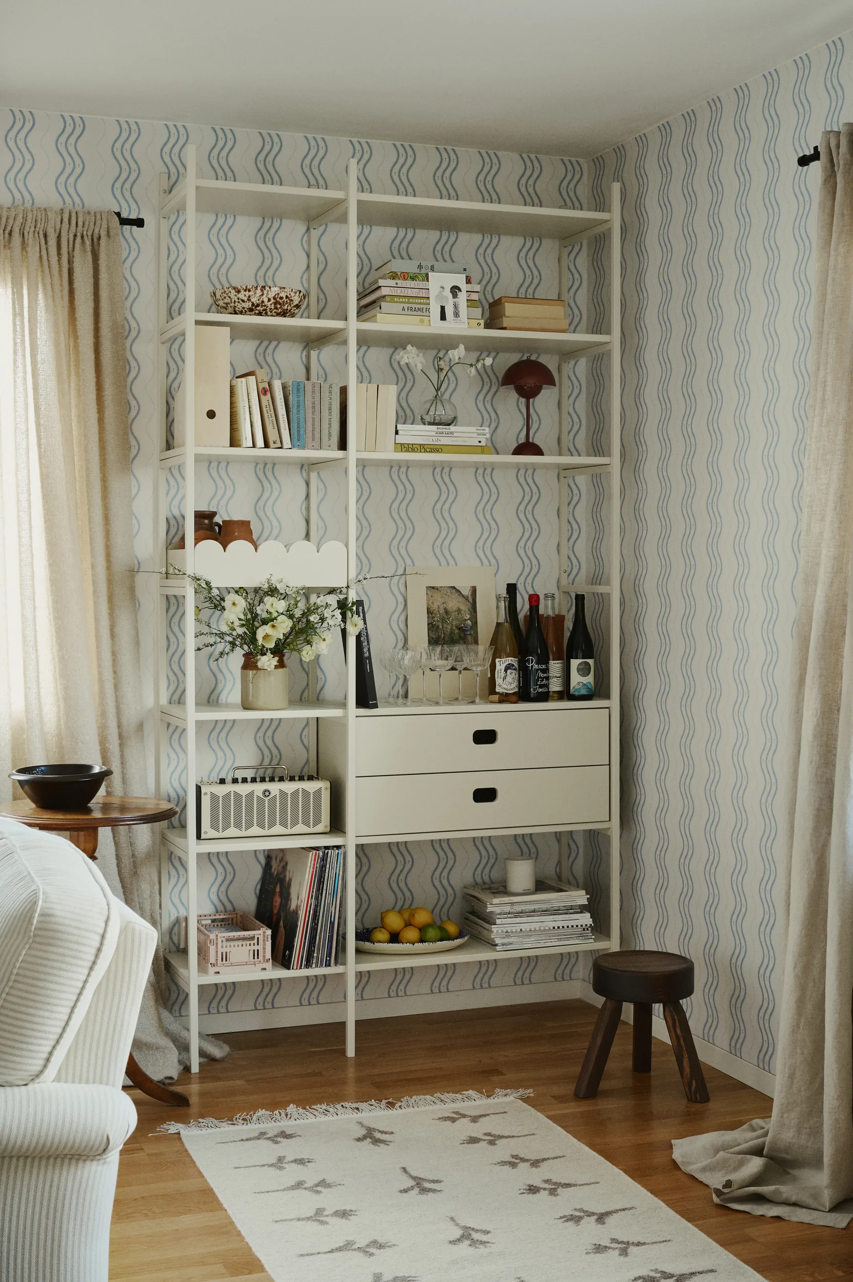 Étagère à livres Portal 123 cm - Off-white,  TÔNN furniture