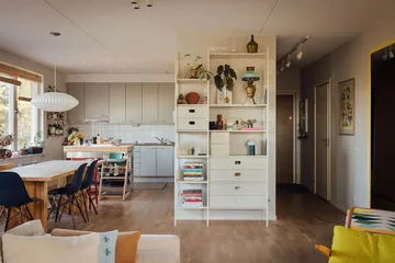 Étagère à livres Portal 123 cm - Off-white - TÔNN furniture