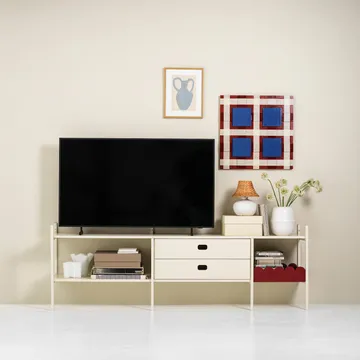 Meuble TV Portal 201 cm - Off-white - TÔNN furniture