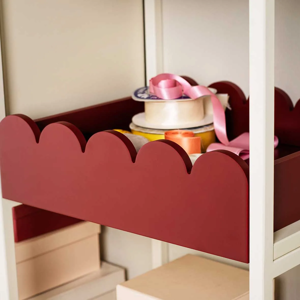 Plateau Bump 35x41 cm, Burgundy TÔNN furniture