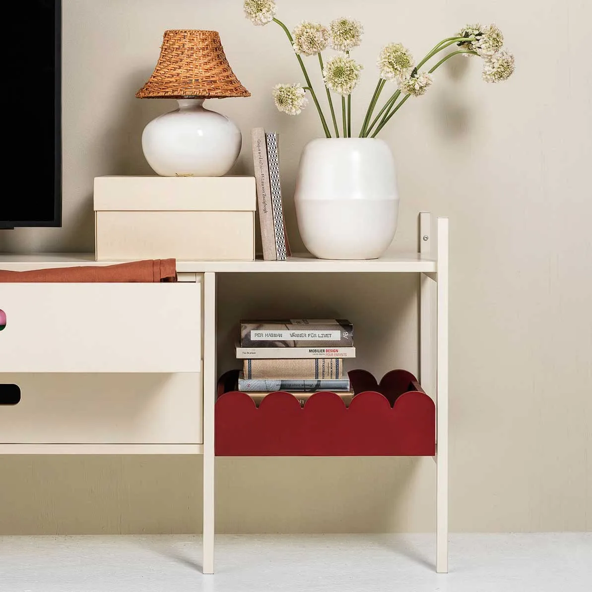 Plateau Bump 35x41 cm, Burgundy TÔNN furniture