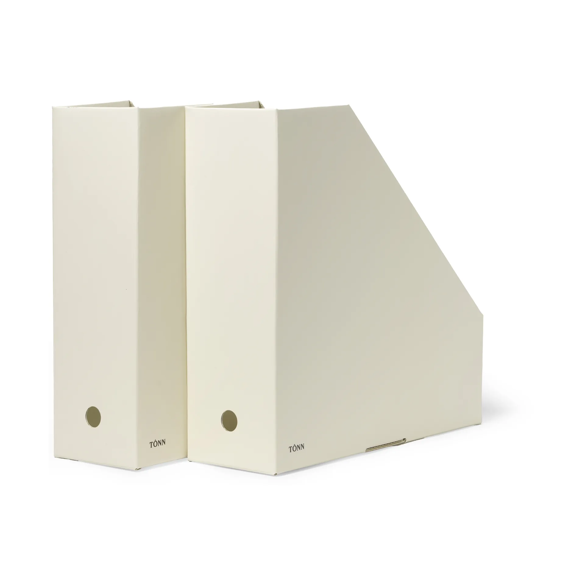 Range-documents Pia, Blanc cassé, 10x31x30 cm, Lot de 2 TÔNN furniture