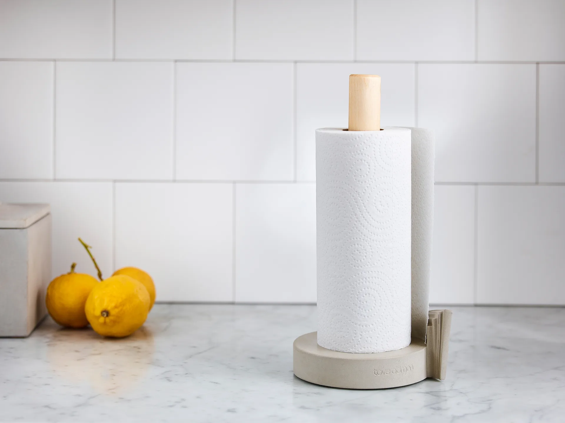 Porte-rouleau essuie-tout Swing 30 cm, Gris Tove Adman