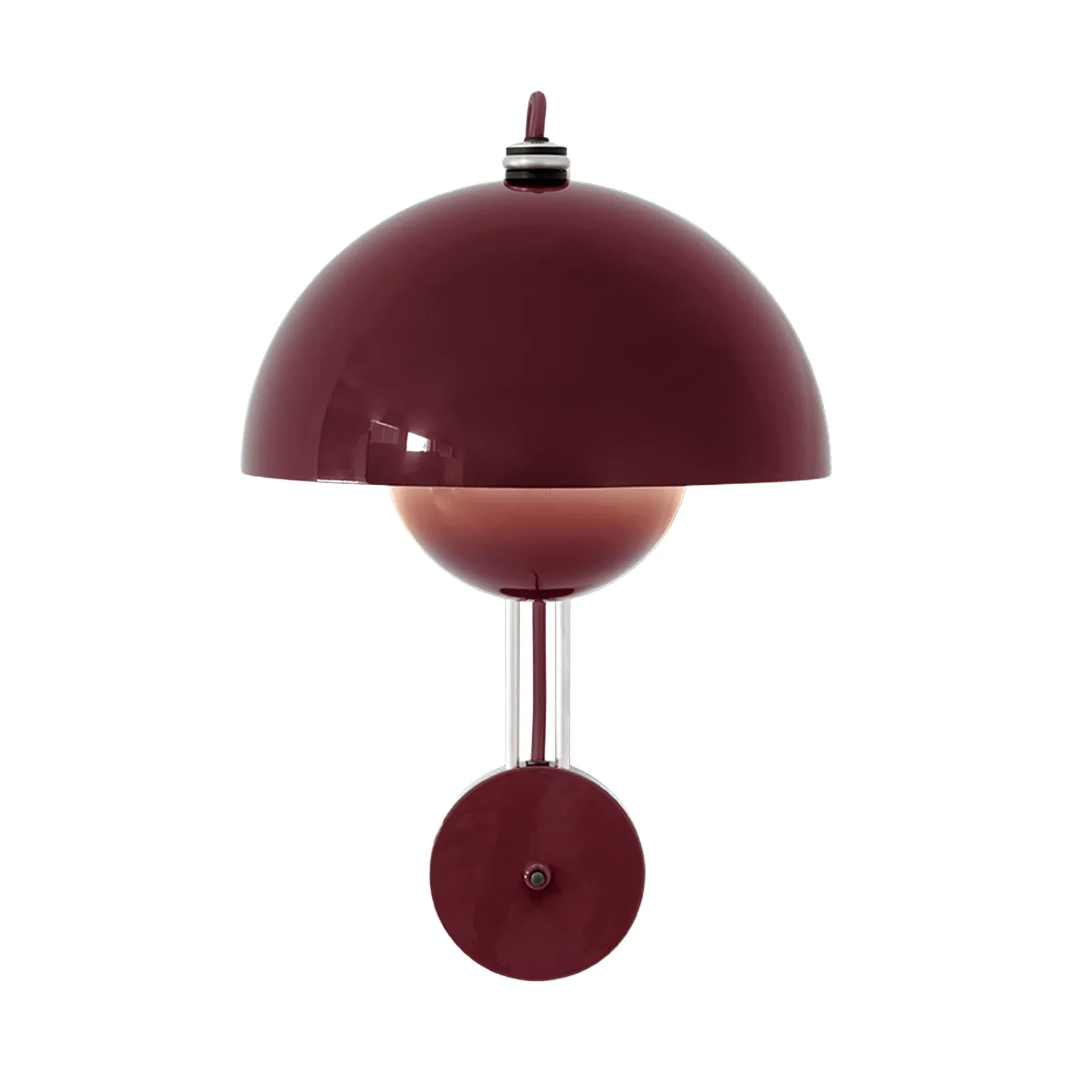 Applique VP8 Flowerpot, Dark plum &Tradition