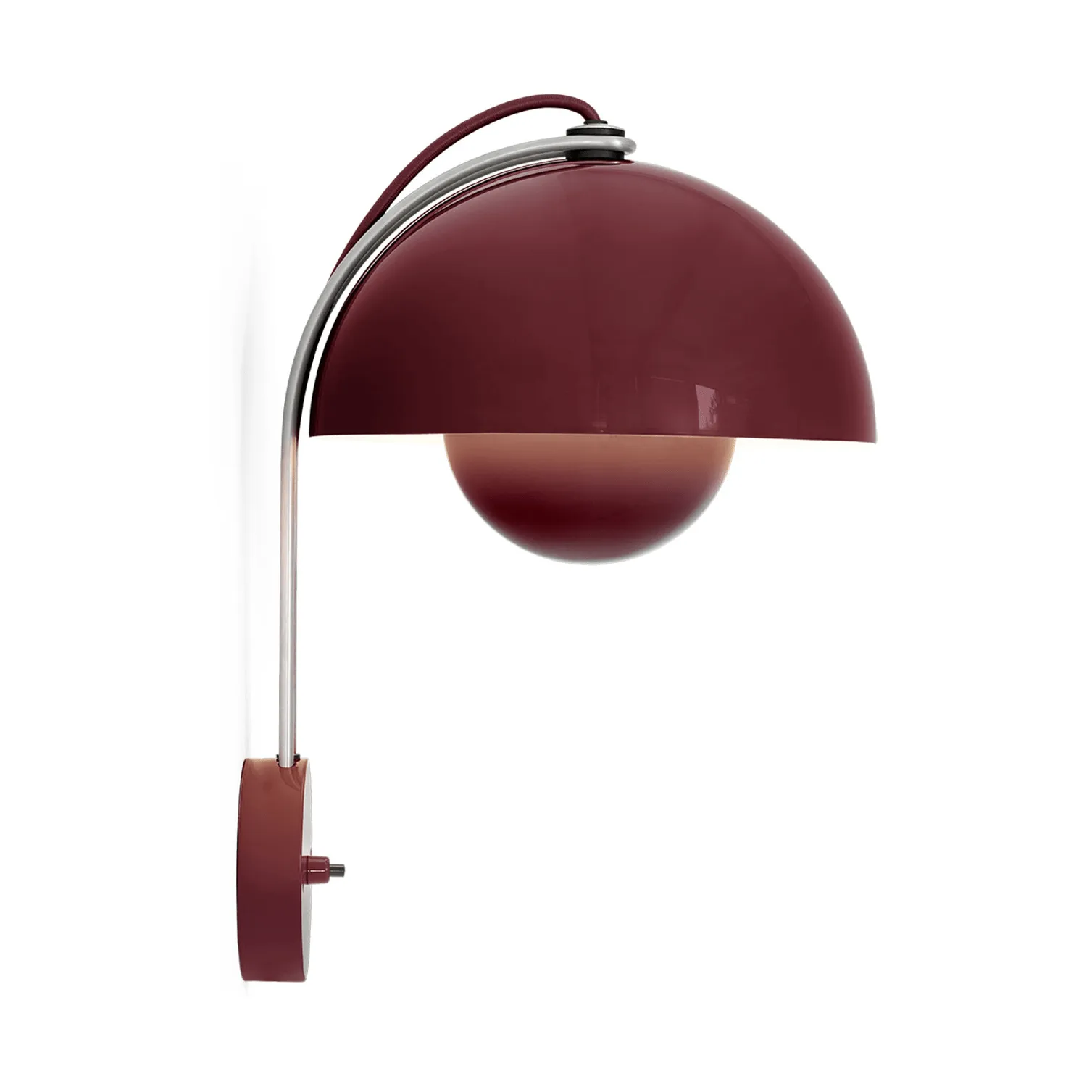 Applique VP8 Flowerpot, Dark plum &Tradition