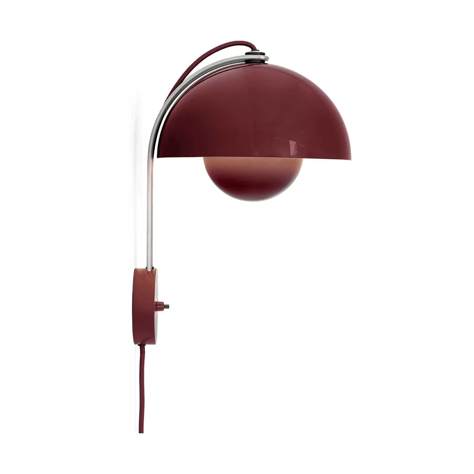 Applique VP8 Flowerpot, Dark plum &Tradition