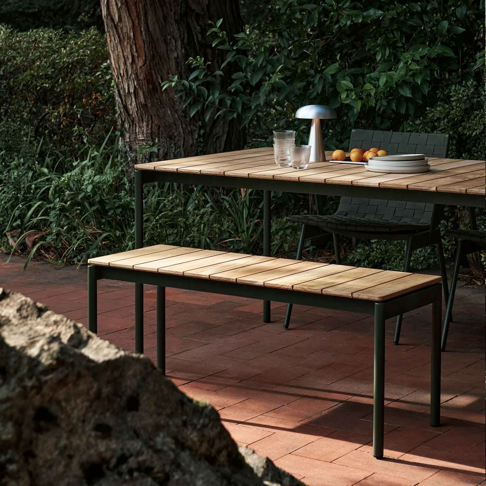 Banc Ville AV27 small 110x40 cm, Bronze green &Tradition