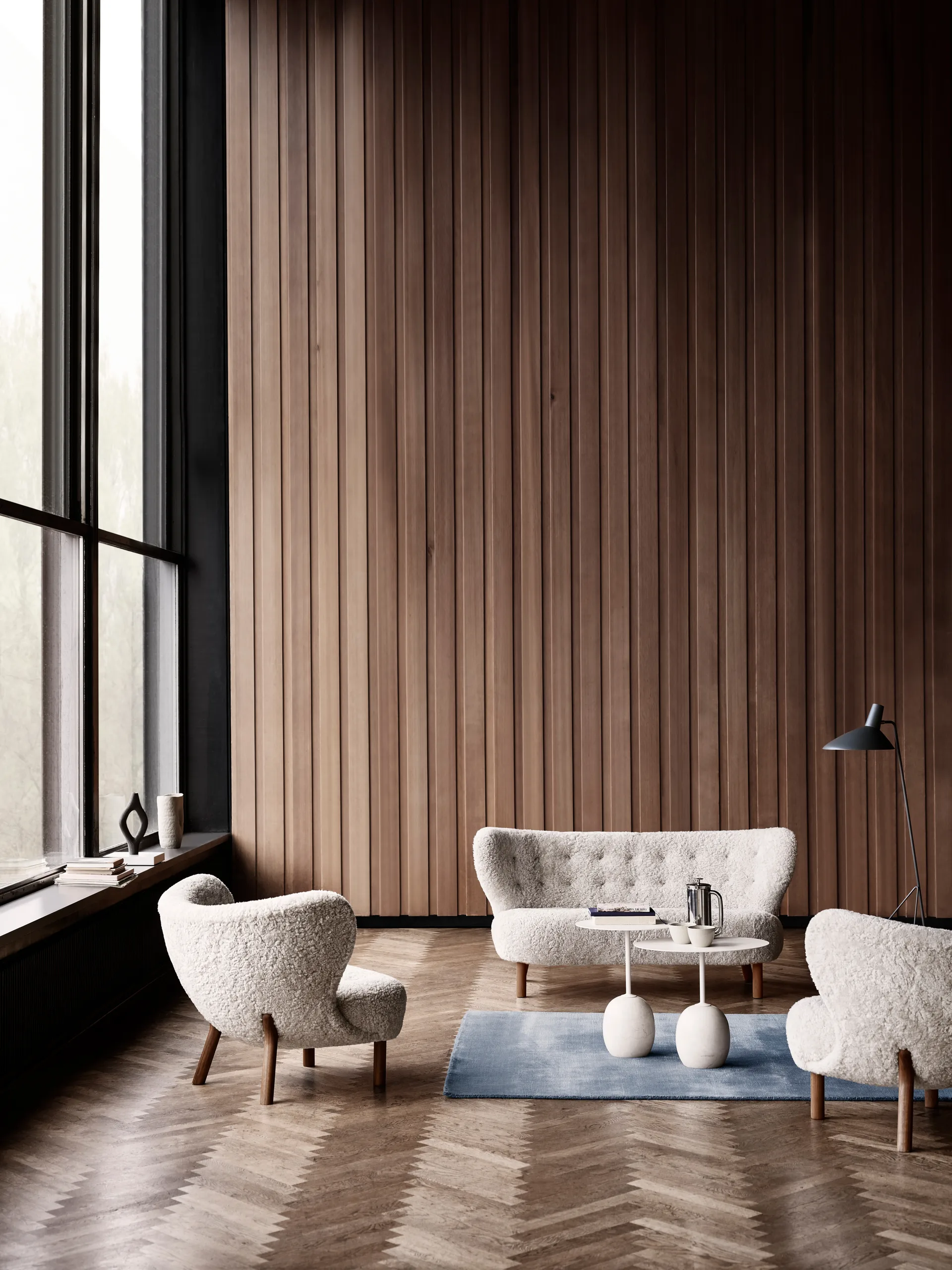 Canapé Little Petra VB2, Noyer huilé-Karakorum &Tradition