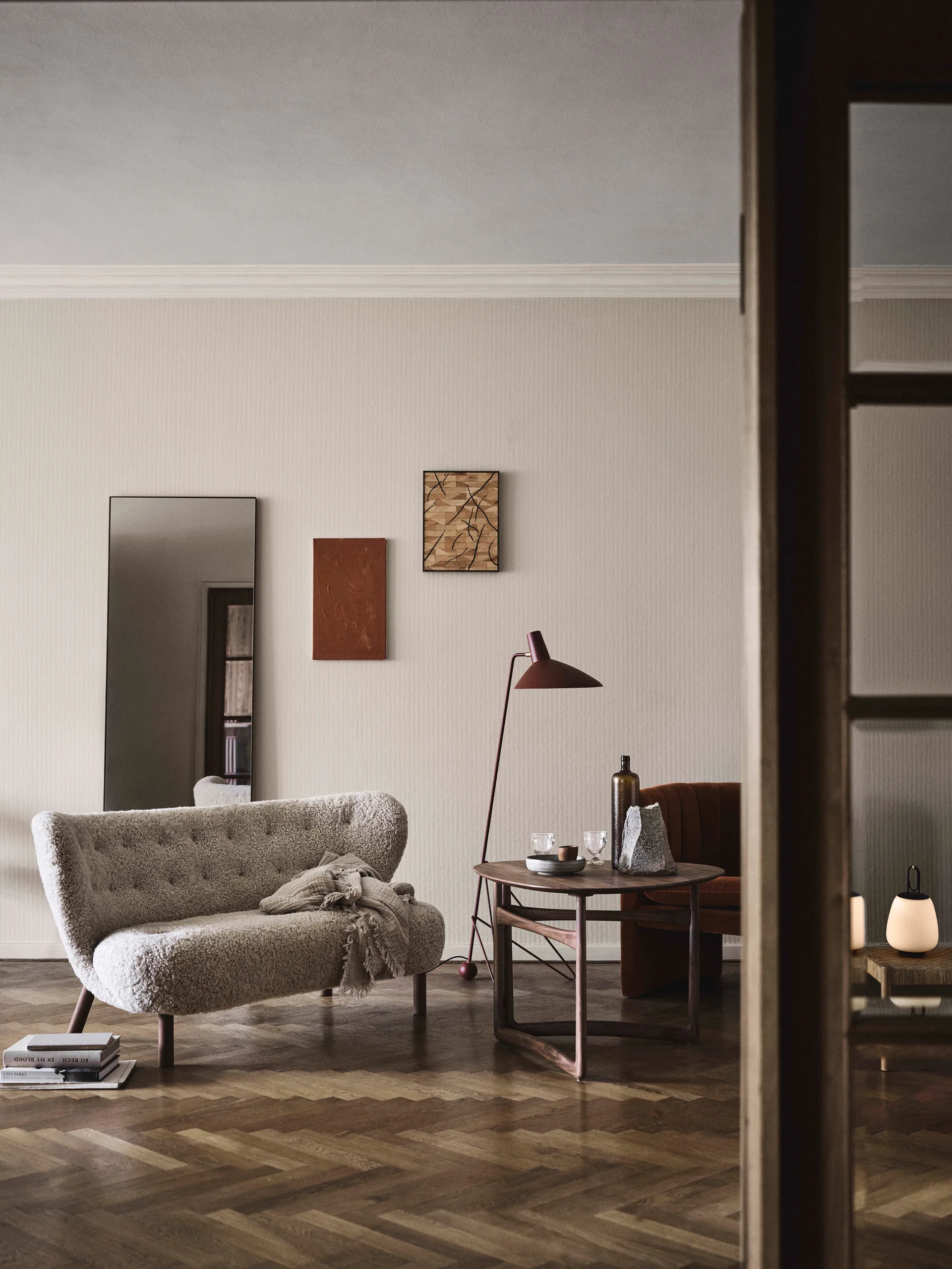 Canapé Little Petra VB2, Noyer huilé-Moonlight &Tradition