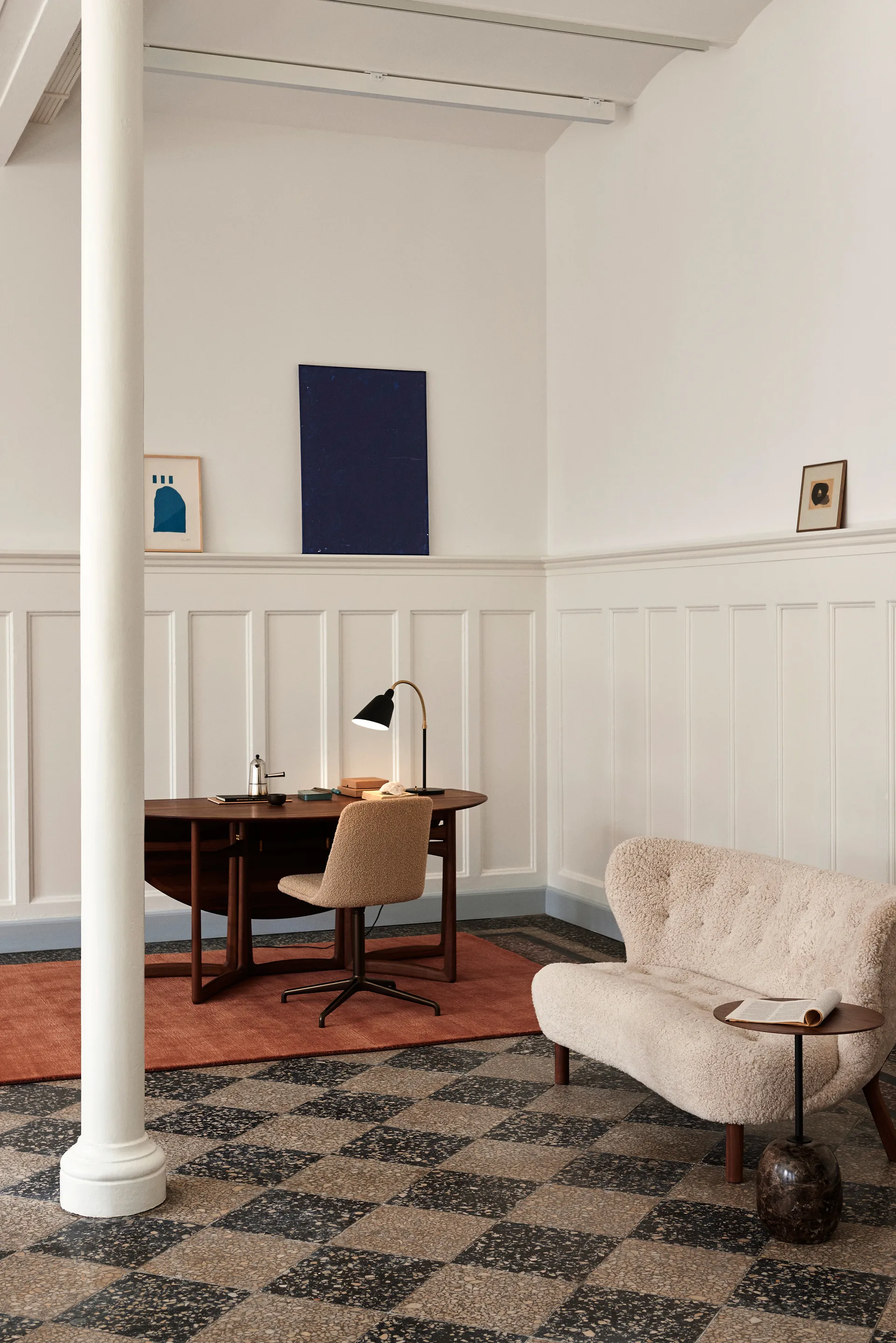 Canapé Little Petra VB2, Noyer huilé-Moonlight &Tradition