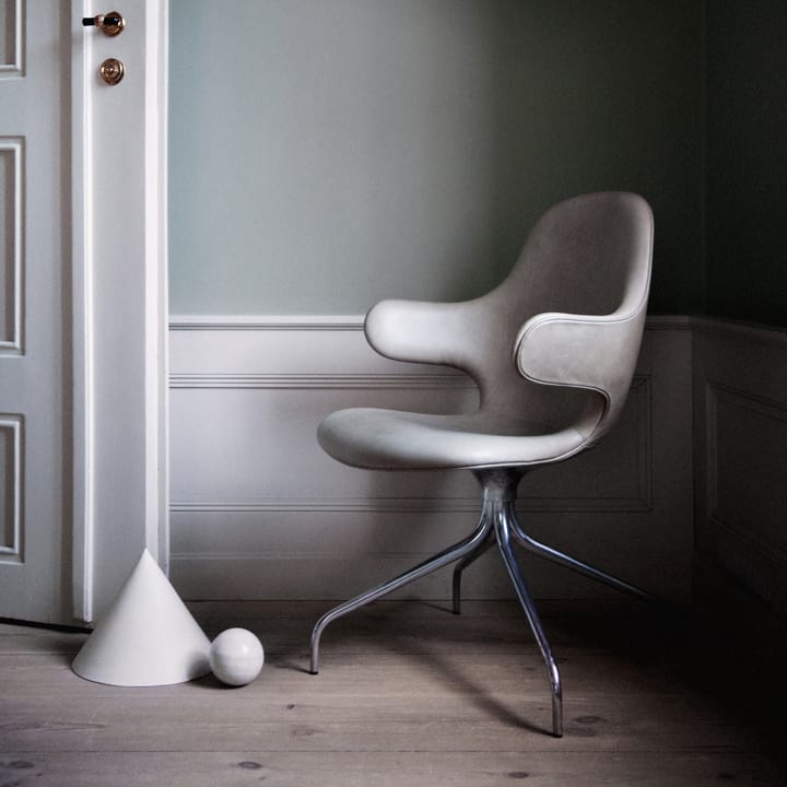 Chaise de bureau Catch JH2 - tissu remix 242 beige/grey, structure tournante black - &Tradition