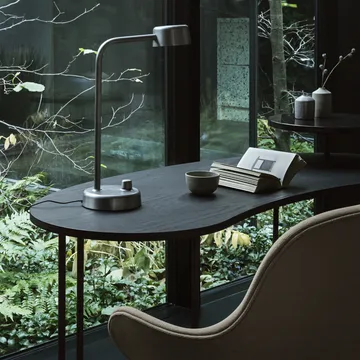 Chaise de bureau Catch JH2 - Tissu remix 242 beige/grey, structure tournante black - &Tradition