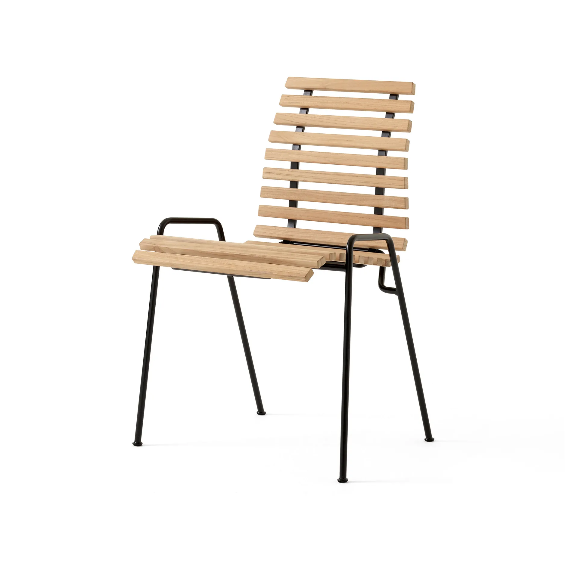 Chaise de terrasse RFH RD4, Teak-black &Tradition