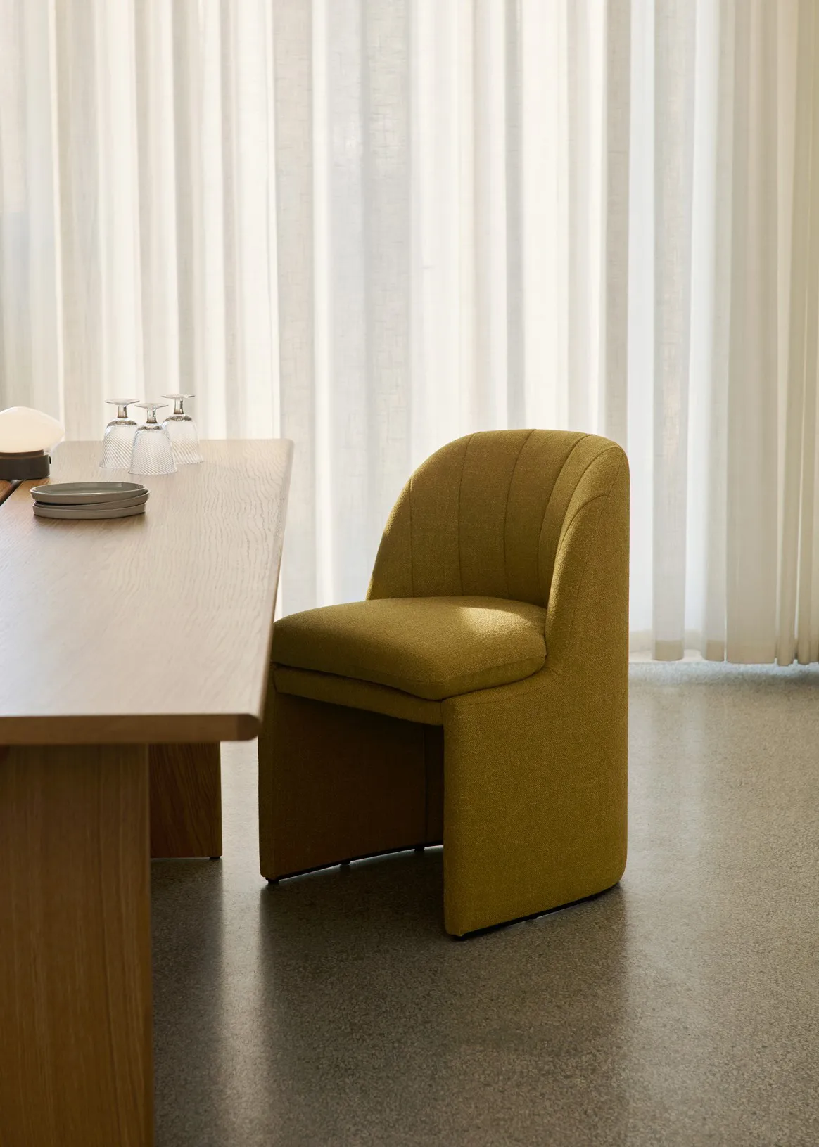 Chaise Loafer Side Chair SC106, Ecriture 0470 &Tradition