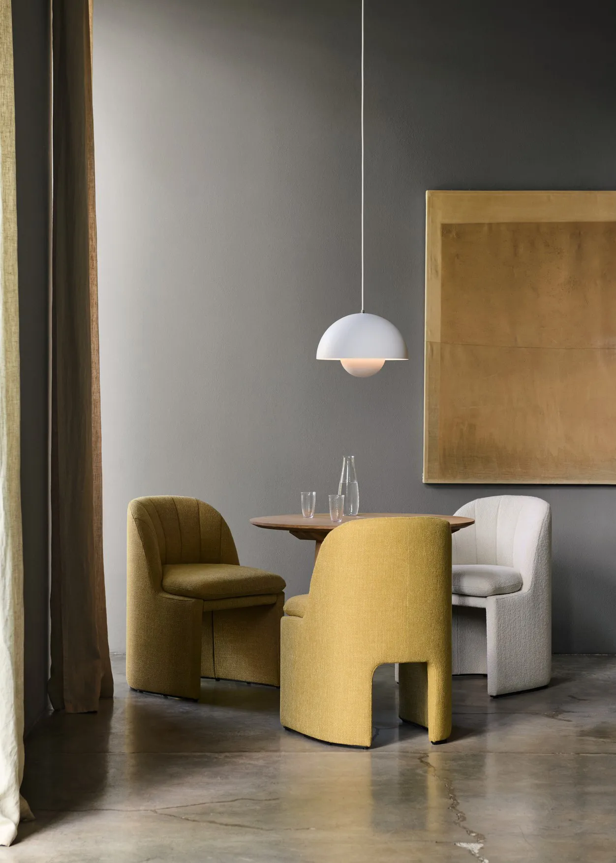 Chaise Loafer Side Chair SC106, Ecriture 0470 &Tradition