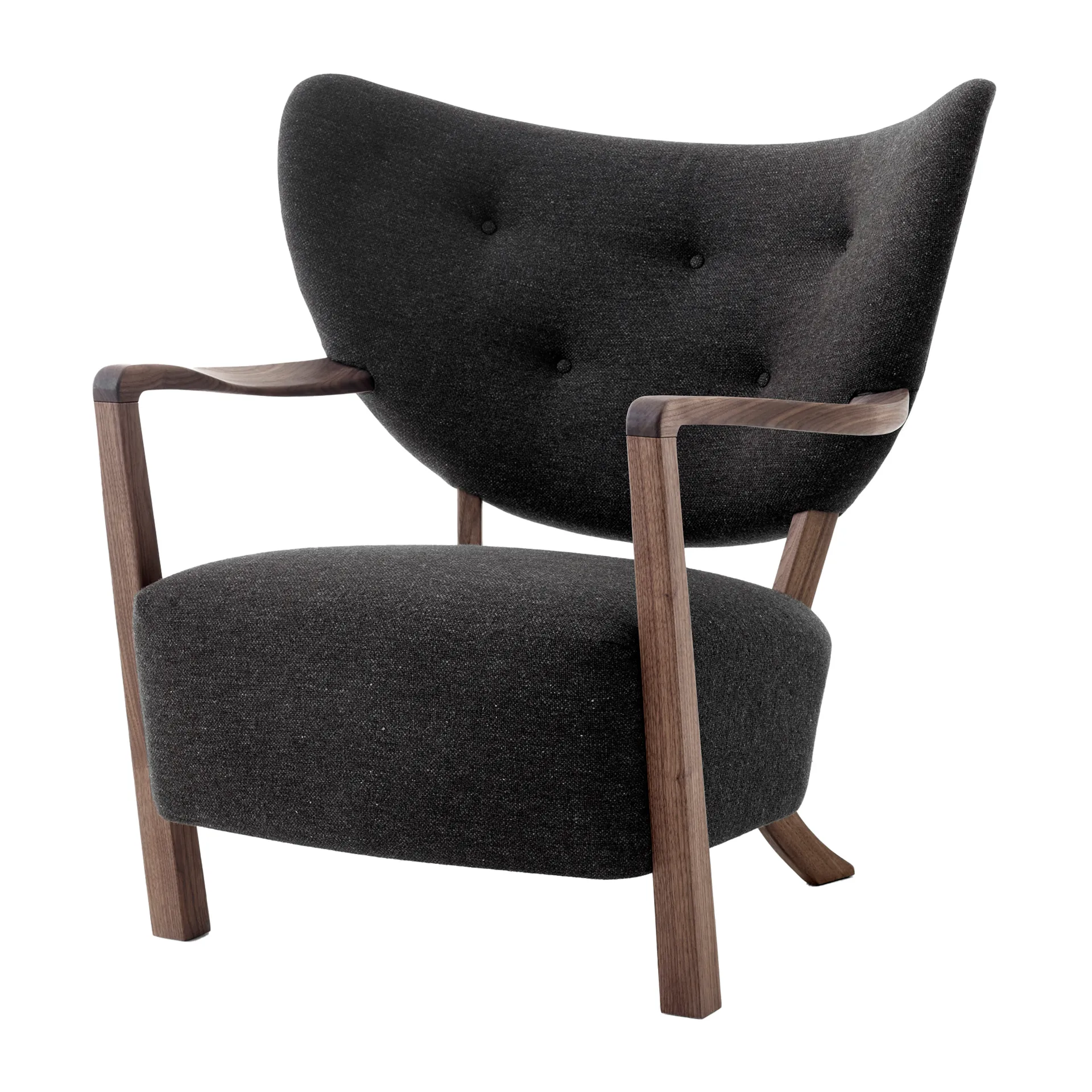 Chaise longue Wulff ATD2 fauteuil, Noyer huilé-Hallingdal &Tradition