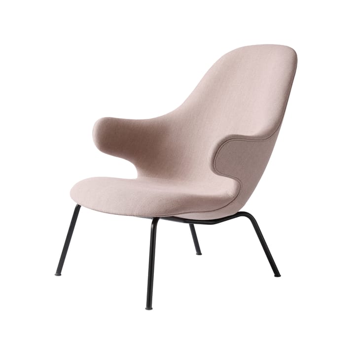 Chaise lounge Catch JH14 - Fiord 521 pink-pieds en acier noir - &Tradition