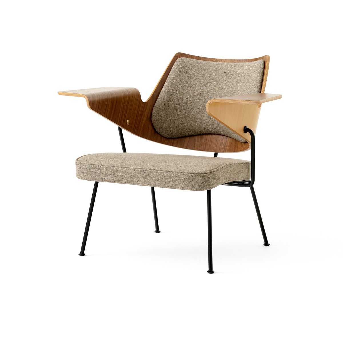 &Tradition Chaise lounge RFH RD8 Walnut-beech-brown