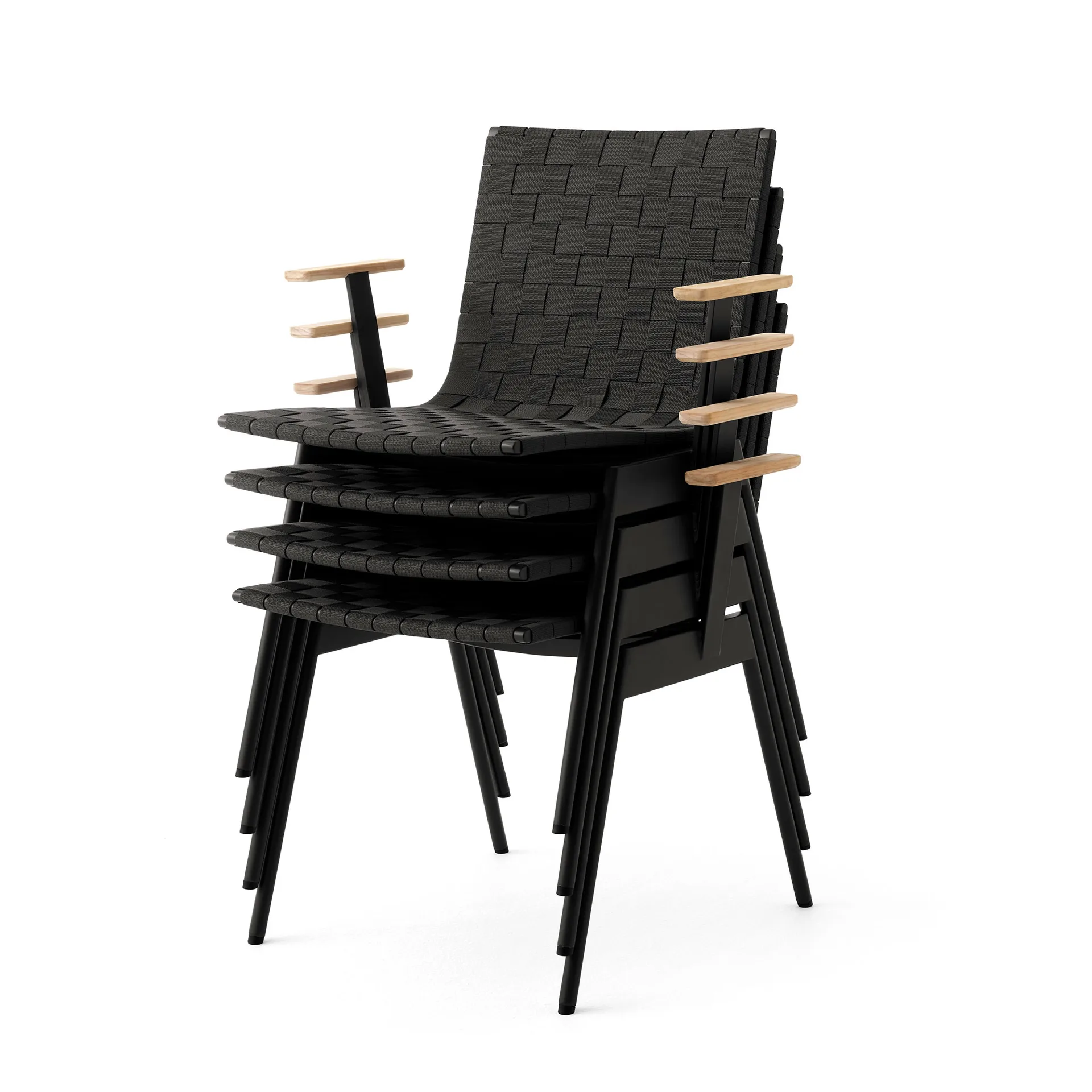 Chaise Ville Outdoor AV34, Warm black &Tradition