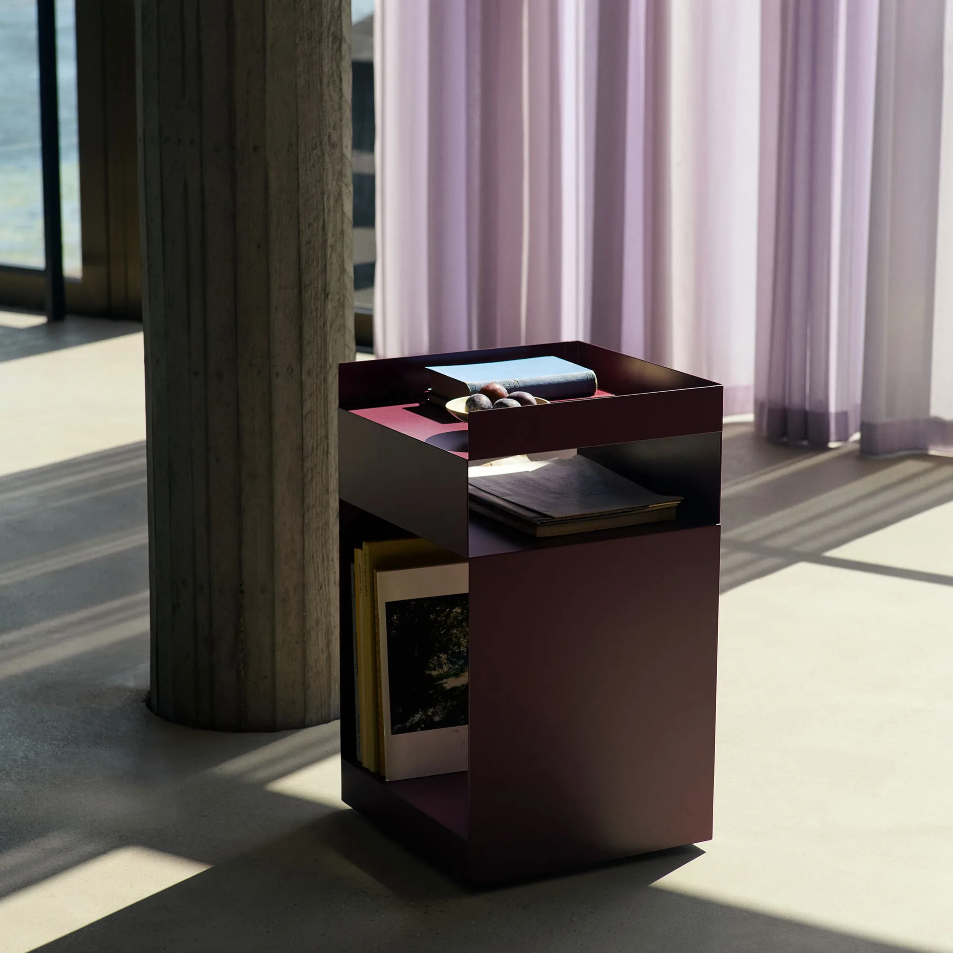 Chariot de service Rotate SC73, Dark plum &Tradition