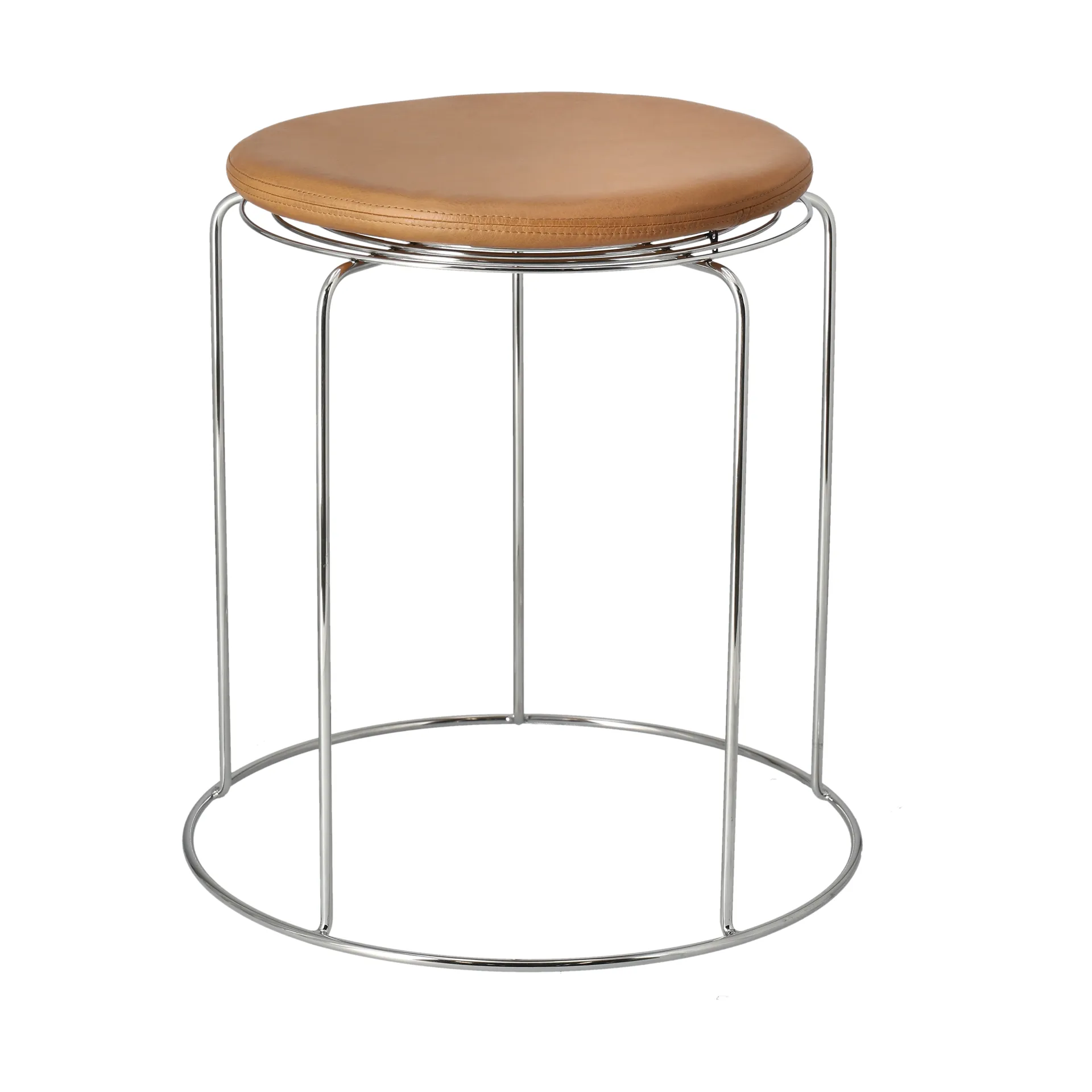 Coussin d'assise Wire VP11, Noble leather cognac &Tradition