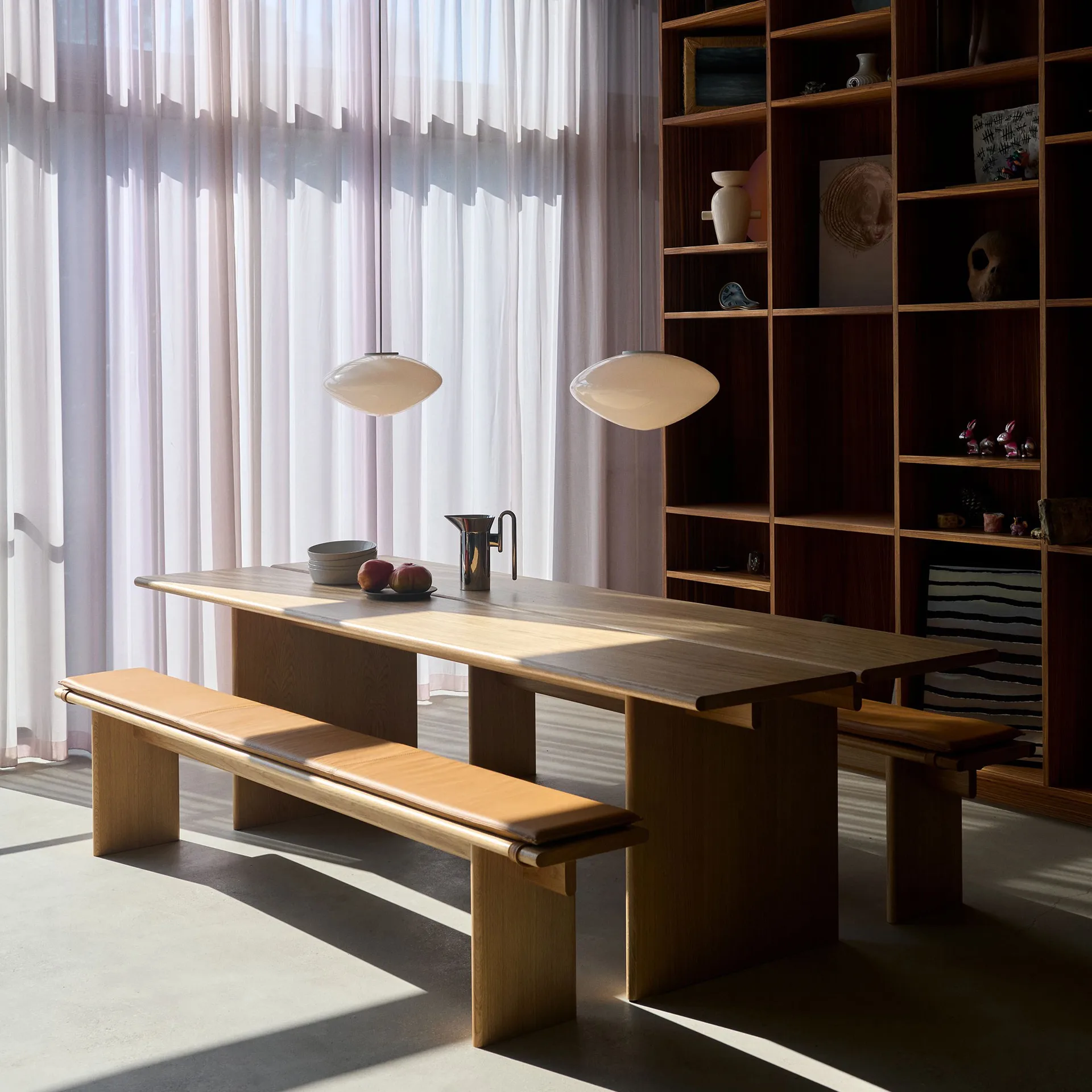 Coussin de banc Ita OS6 230 cm, Noble leather congnac &Tradition