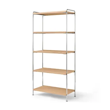 Étagère Alima NDS6 - Chêne laqué-chrome - &Tradition