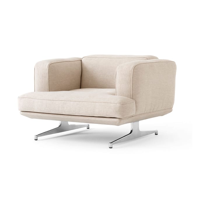 Fauteuil Inland AV21 - Argile 0011 - aluminium poli - &Tradition