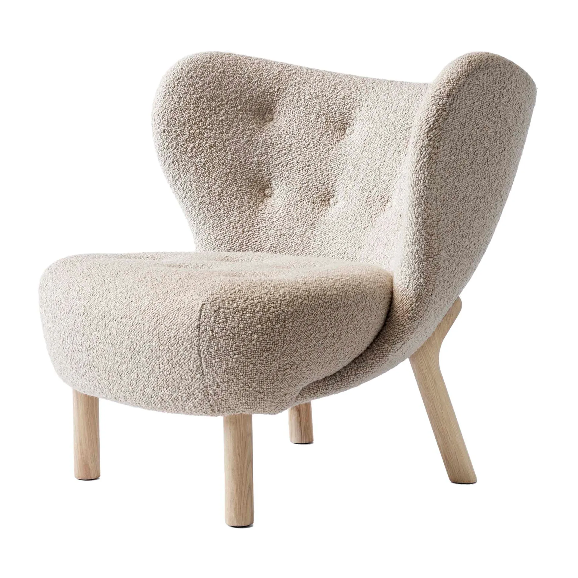 Fauteuil Little Petra VB1, Chêne huilé blanc Karakorum &Tradition